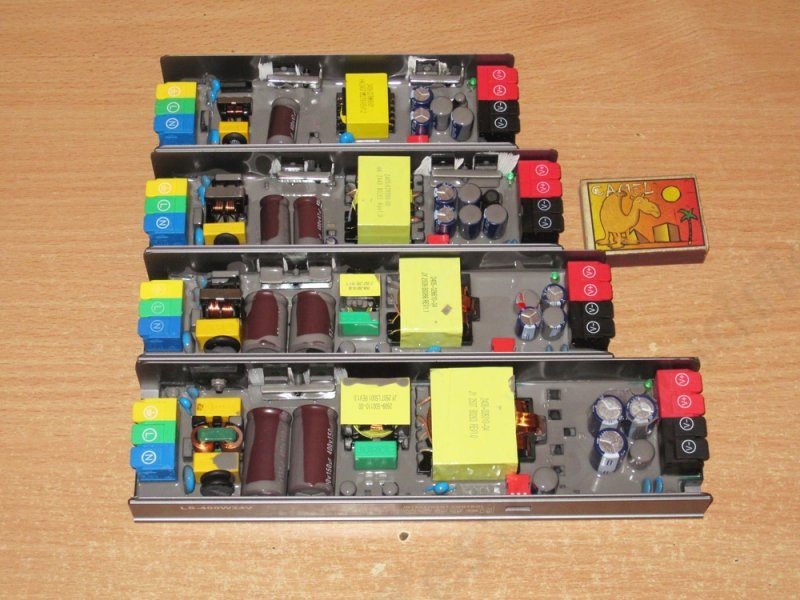 Ещё четыре блока питания, 60, 100, 200 и 400 ватт 24 вольта Ещё четыре блока питания, 60, 100, 200 и 400 ватт 24 вольта